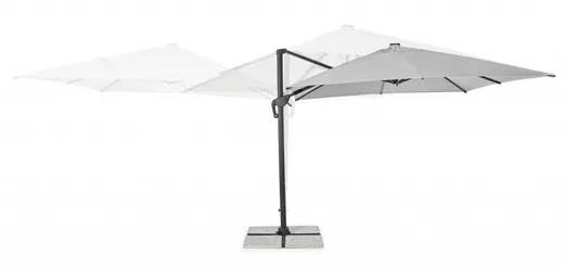Parasol do ogrodu INES CHARC LED 3x3