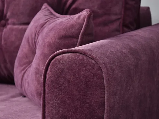 Sofa rozkładana z pojemnikiem BLINK - fioletowy