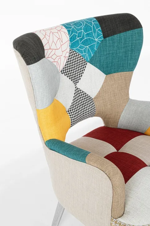 Fotel GALATEA QUEEN - patchwork