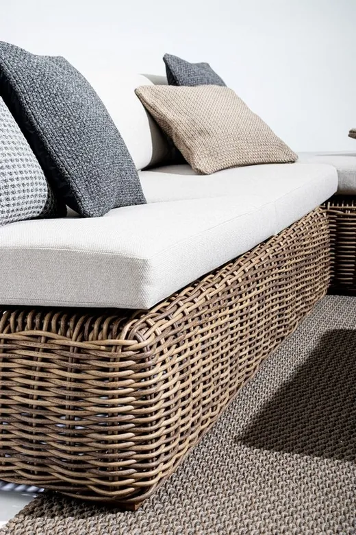 Sofa do ogrodu CORALINE - brązowy