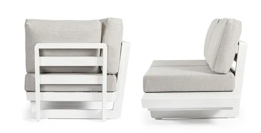 Sofa ogrodowa INFINITY - kremowy/biały