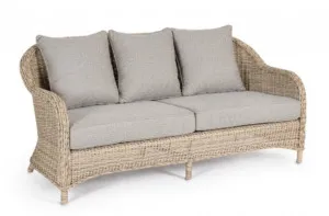 Sofa ogrodowa ADITYA - szary/naturalny