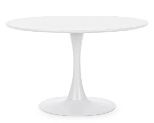 Stół okrągły BLOOM 120 cm - biały