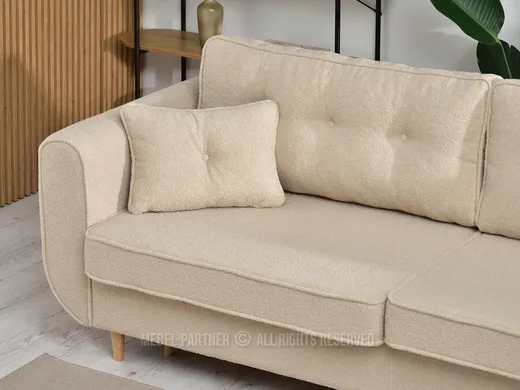 Sofa rozkładana z pojemnikiem BLINK - beżowy