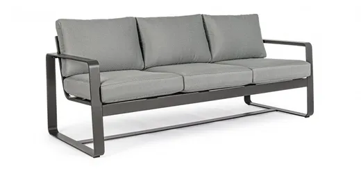 Sofa ogrodowa 3-osobowa MERRIGAN - grafitowy