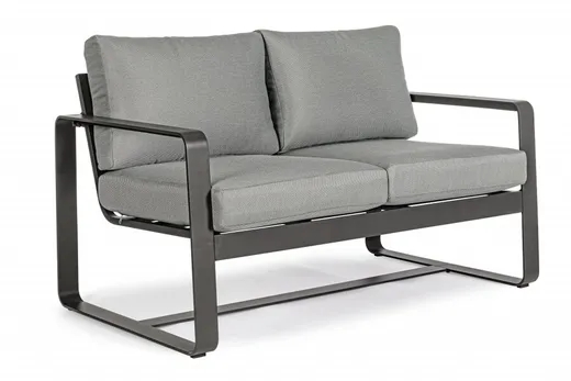 Sofa ogrodowa 2-osobowa MERRIGAN - grafitowy