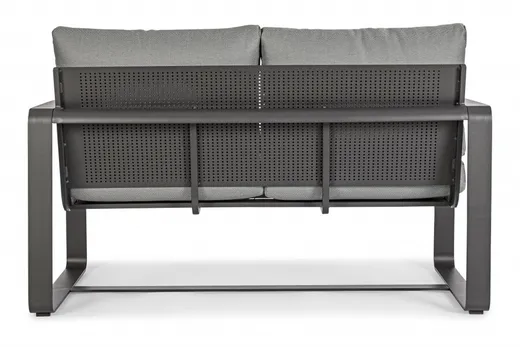 Sofa ogrodowa 2-osobowa MERRIGAN - grafitowy