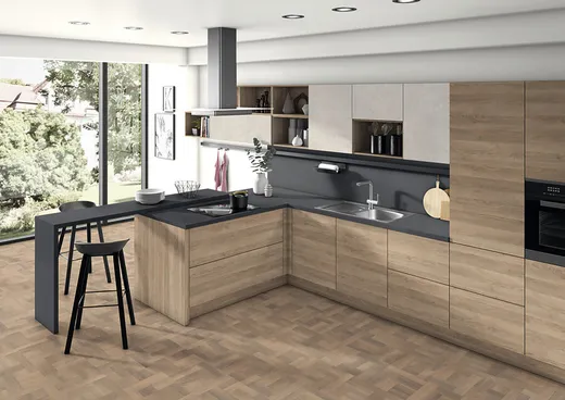 Zdjęcie pomieszczenia Blat EGGER F486 ST76 Granit lśniący biały 4100x600x38 mm