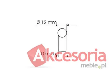 Reling RE81 ZnAl Stal Nikiel Szczotkowany Rozstaw 224 mm