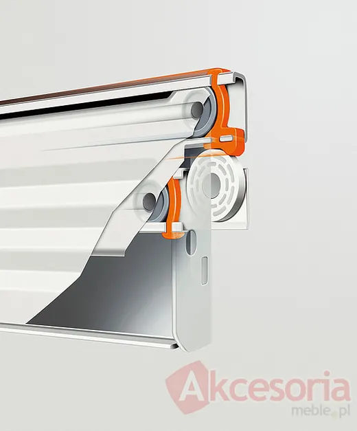 Szuflada METABOX 320H H=150mm Wysuw75% Kremowa dł.35cm Blum