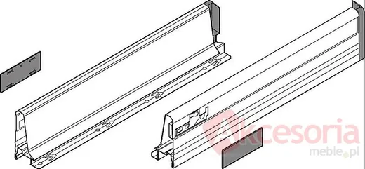 Tandembox plus BOKI 358M H=83mm SZARE Dł.30cm 30kg