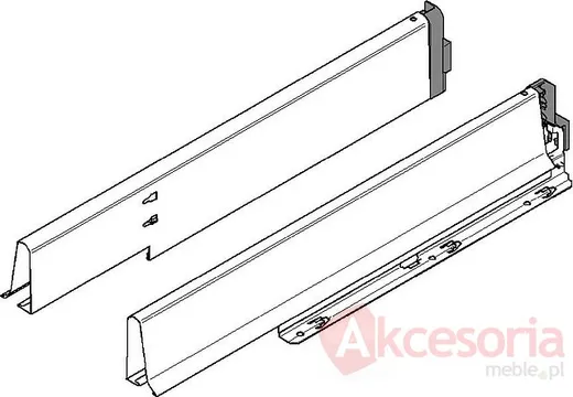 Tandembox ANTARO Boki M=83mm ZLEWOZMYWAK dł.50cm J.Białe