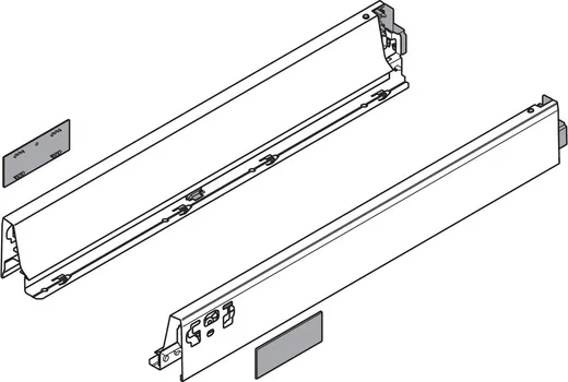 Boki TANDEMBOX ANTARO / wys. N=68 mm / dł. 45 cm / biały