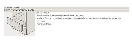 Punktak/znacznik Blum 65.2950 do regulatora frontu