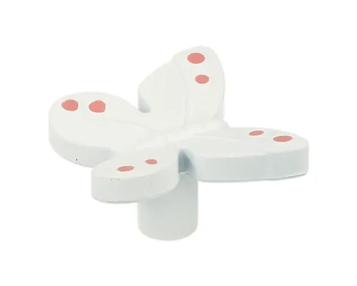 Uchwyt NURSERY H143-40A66 - biały motyl / 40 mm