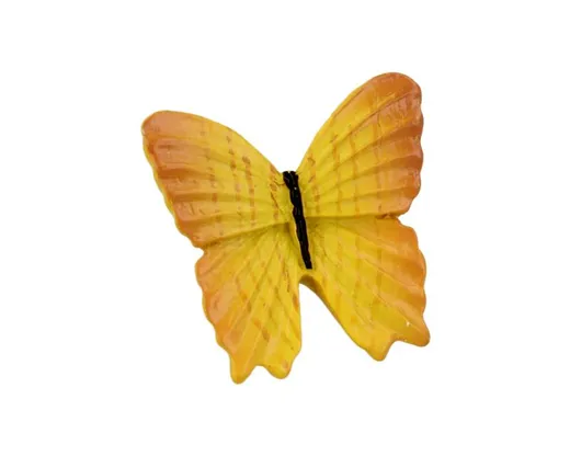 Gałka BUTTERFLY H041-42 - żółty / 44 mm
