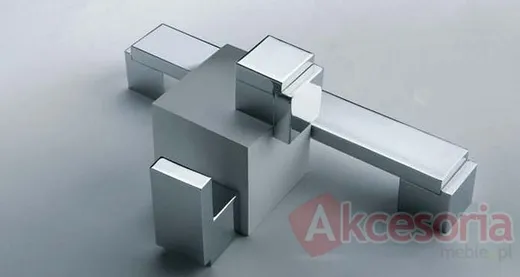 Uchwyt Aluminiowy US48 Chrom Rozstaw 448mm(W)