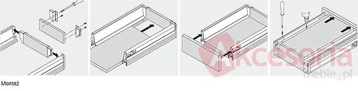 Tandembox INTIVO Mocowania Tyłu Z30M Do Wys.M=83mm Nikiel