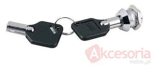 Zamek do szklanych drzwi Siso MINI - chrom / fi 12 mm