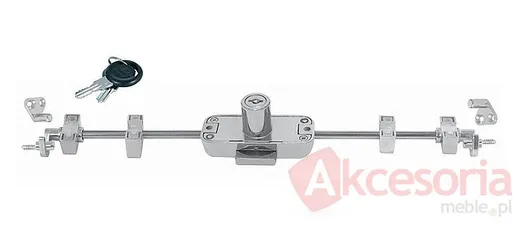 Zamek baskwilowy patentowy Siso X-922 - niklowany / fi 19 mm