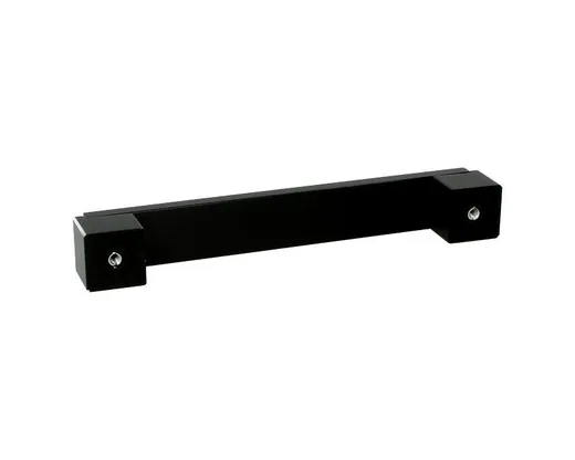 Uchwyt Aluminiowy US48 Czarny-Połysk Z Przetar. Rozstaw160mm(W)