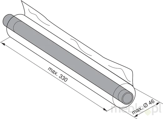 Obcinarka folii spożywczej ORGA-LINE do Tandembox - ciemnoszary / 8.85x41 cm
