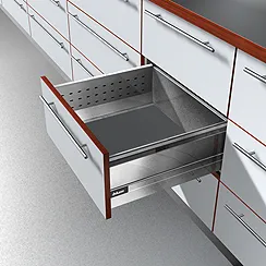 Tandembox TYŁ SZARY (H199mm/dł.277mm) Do Wysokości Boku D=198mm Szer.Korpusu 40cm