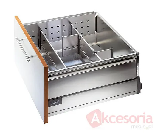 Szuflada Tandembox Wys.D=M+Boxside Dł.prowadnic 60cm 50kg SZARA