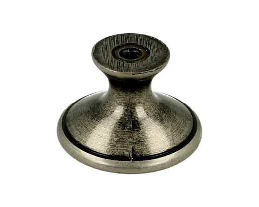 Gałka ROMANA 1700 - stare srebro, niebieski kwiat / fi 29 mm