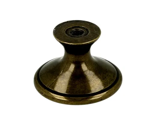 Gałka ROMANA 1700 - stary mosiądz, wielobarwny kwiat / fi 29 mm
