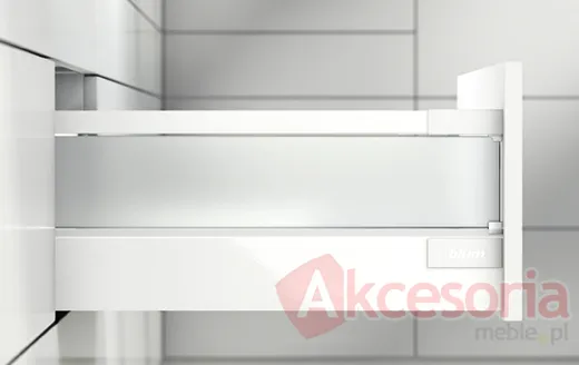Reling podłużny kwadratowy TANDEMBOX ANTARO - czarny / dł. 40 cm / kpl