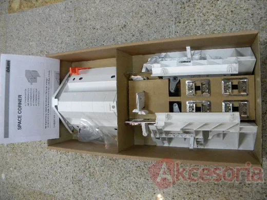 INTIVO- Okucia SYNCROMOTION Białe Do Szuflady D BOXCAP Narożnej