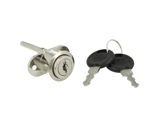 Zamek centralny przedni Siso 1018 - niklowany / fi 19 mm