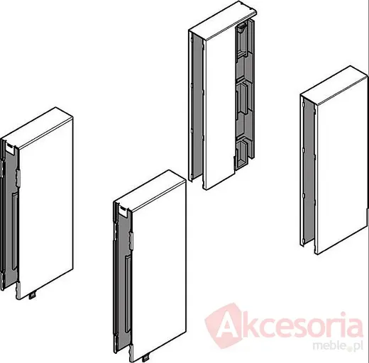 Tandembox INTIVO BOXCOVER Do Wys.D=198mm INOX