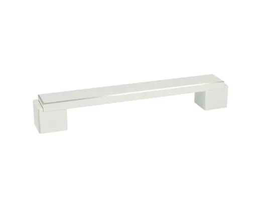 Uchwyt Aluminiowy US48 Biały połysk z przetarc. Rozstaw 160mm(W)