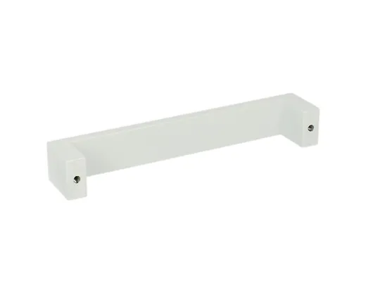 Uchwyt aluminiowy UA59 - biały połysk / rozstaw 128 mm