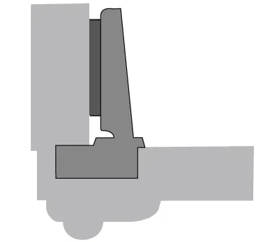 Zawias Intermat Ze Sprężyną 9936 GRUBY Front 14-32mm Drzwi Nakładane TH42