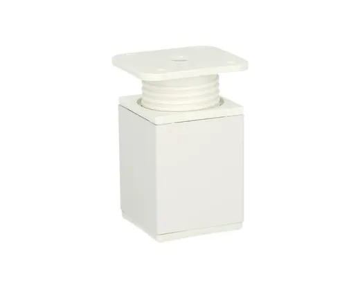 Nóżka kwadratowa D-861 z regulacją - biały / wys. 6 cm