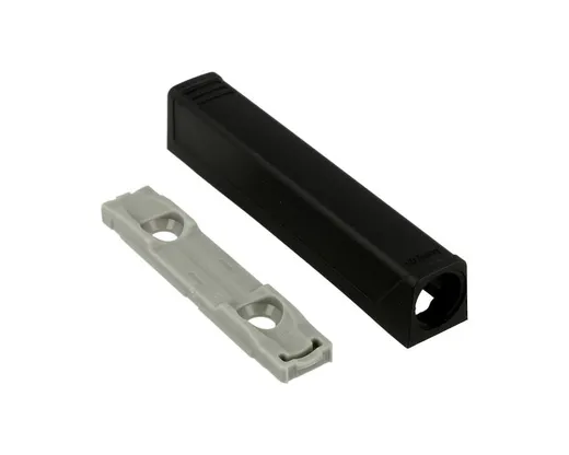 Adapter prosty do montażu TIP-ON - czarny / długi