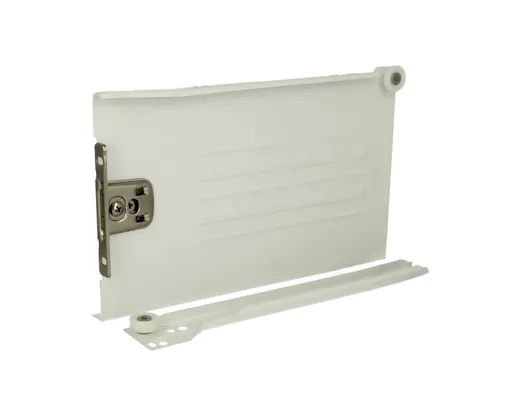 Szuflada frontowa Metal Box 25 cm / 15 cm - biały / częściowy wysuw