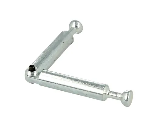 Łącznik do uciosów z przegubem MINIFIX - ocynk / wiercenie 44 mm / 1 szt.