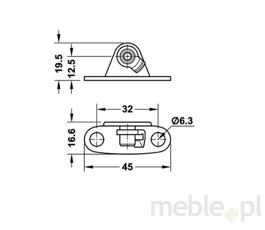 Mocowanie Do Klap Drew. i ALU Szer od 45mm