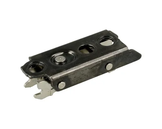 Prowadnik prosty do zawiasu CLIP Top - czarny onyks / dyst. 3 mm / wys. 11.5 mm / regul. mimośrodowa