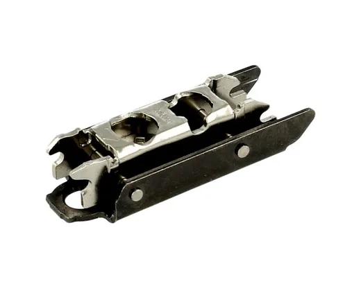 Prowadnik prosty do zawiasu CLIP Top - czarny onyks / dyst. 3 mm / wys. 11.5 mm / regul. mimośrodowa