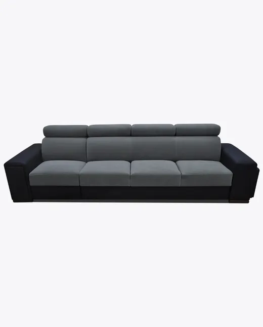 Sofa rozkładana LOFT 24 z wnęką i pufami