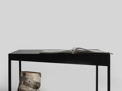 Stolik OBROOS COFFEE METAL 80x80 - czarny