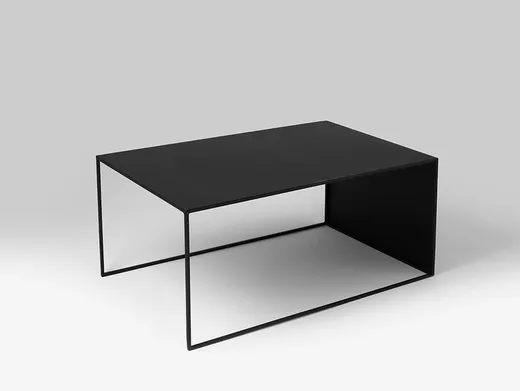 Stolik 2 WALL METAL 100x60 - czarny