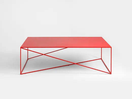Stolik MEMO METAL 140 - czerwony
