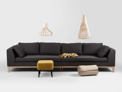 Sofa rozkładana, modułowa 4-osobowa AMBIENT WOOD