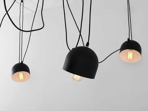 Lampa wisząca POPO 6 - czarny